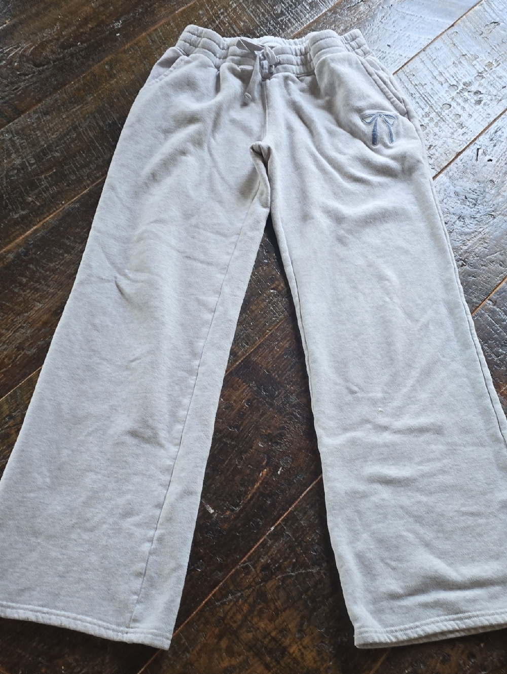 Hollister Light Gray Fleece Sweatpants